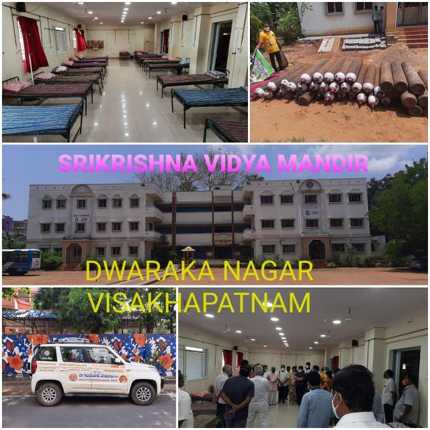 Covid Isolation and Treatment center with 50 Oxygen bed - Dwarakanagar, vizag 2020